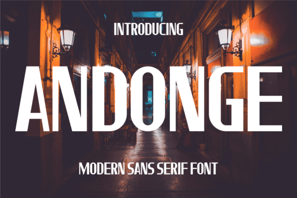 Andonge: A Modern Sans Serif Font for Branding