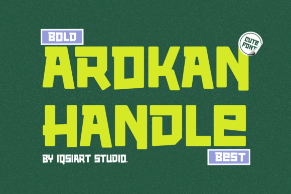 Arokan Handle: Bold Sans Serif Font for Digital Impact