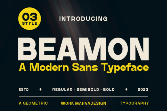 Beamon Typeface: A Modern Sans Serif for Bold Campaigns
