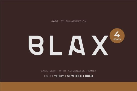 Blax Font: Bold Elegance for Modern Branding