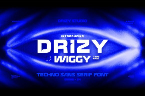 Drizy Wiggy: A Modern Techno Typeface for Editorial Design
