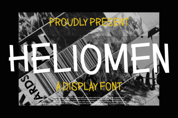 Heliomen Font for Playful Craft Designs