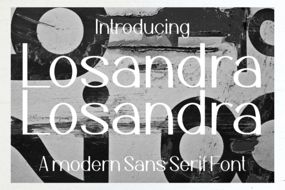 Losandra Font Review for Modern Branding