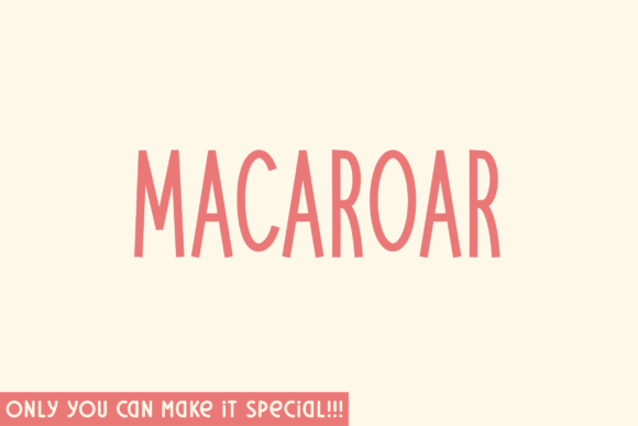 Macaroar Typeface for Modern Branding