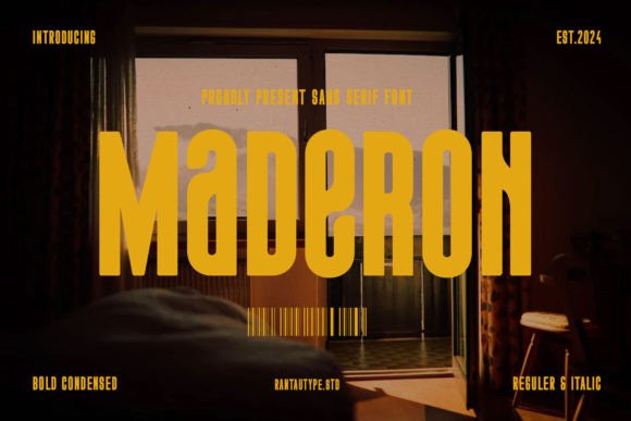 Maderon: A Bold Sans Serif Font for Modern Brands