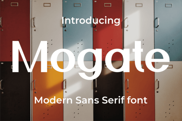 Mogate: A Modern Sans Serif Font for Web Design