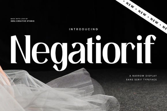Negatiorif: The Narrow Display Typeface for Modern Brands