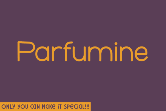 Parfumine Font for Elegant Handmade Designs