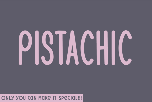Pistachic: The Sans Serif Font for Bold Branding