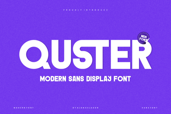 Quster: The Bold Sans Serif Font for Makers