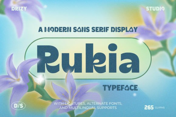 Rukia: A Vibrant Sans Serif Typeface for Modern Editorial Design