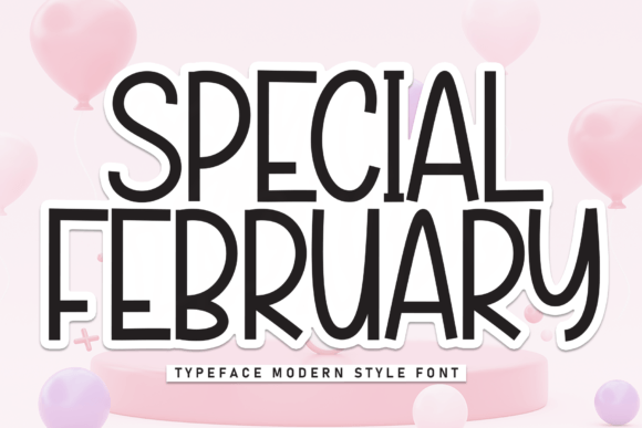 Special February Font for Modern Web Design