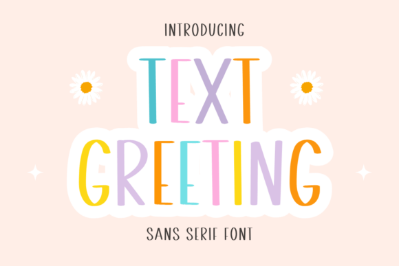 Text Greeting Font for Crafters