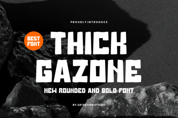 Thick Gazone Font for Bold Web Design