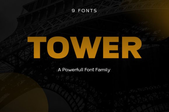 Tower: A Geometric Sans Serif Font for Modern Editorial Design