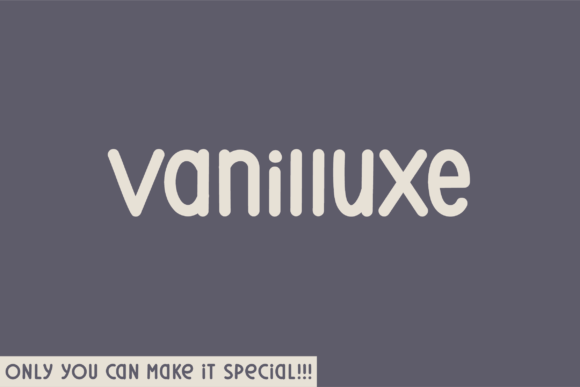 Vanilluxe Typeface for Modern Web Design
